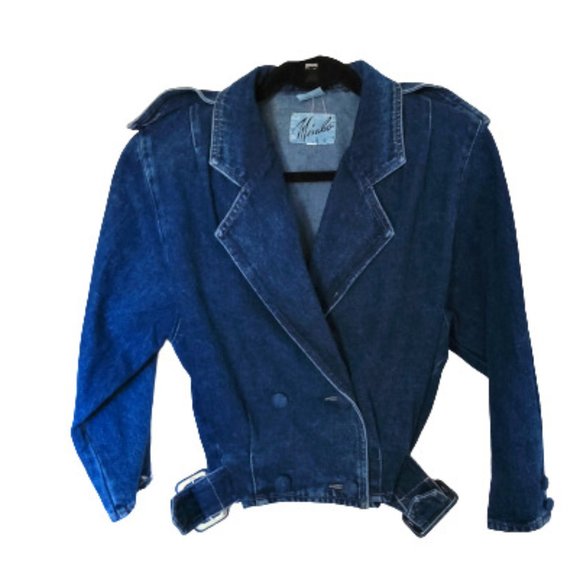Vintage Jackets & Blazers - 💥host pick💥 Vintage 80s denim crop jacket